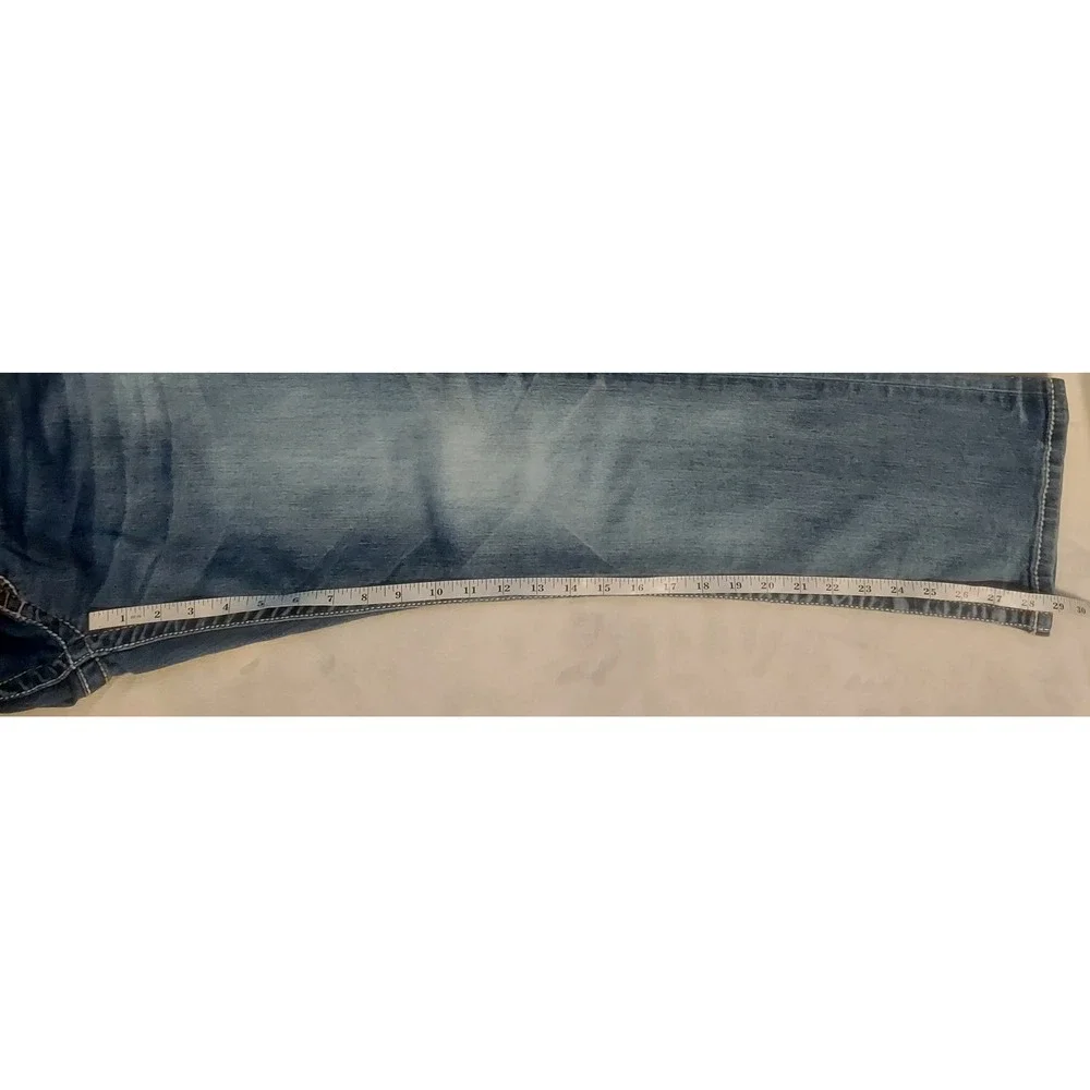 Buckle Black Mens Fit No 3 Slim Bootcut Stretch Bootleg Jeans Size 32/30 (32S)